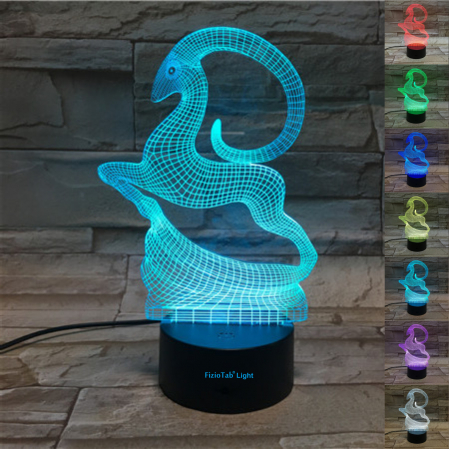 Lampa De Veghe 3D LED FizioTab® 7 Culori, Lumina Ambientala, Alimentare USB, Capricorn