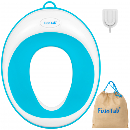 Bebe&Copii - Reductor WC Copii, FizioTab®, Alb/Albastru