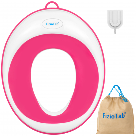 Reductoare wc - Reductor WC Copii, FizioTab®, Alb/Roz