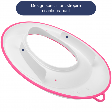 Reductor WC Copii, FizioTab®, Alb/Roz [3]