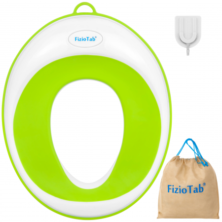 Reductoare wc - Reductor WC Copii FizioTab®, Alb/Verde