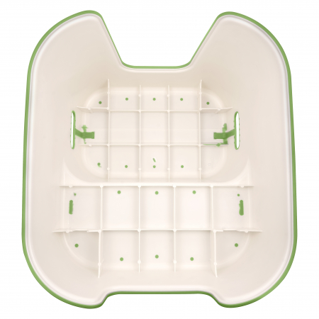 Scaunel Inaltator Copii FizioTab® in Doua Trepte, Suprafata Antialunecare cu Cifre si Litere, pentru Bucatarie/Baie, Verde [6]