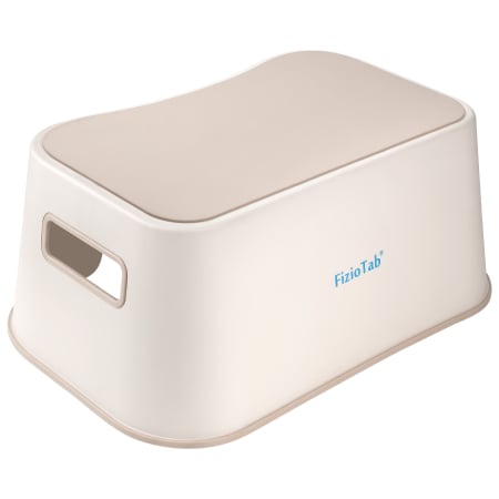 Scaunele inaltatoare - Scaunel Inaltator FizioTab® cu Suprafata Antialunecare si Manere, tip Taburet, Utilizare la Chiuveta, Baie sau in Bucatarie, Bej