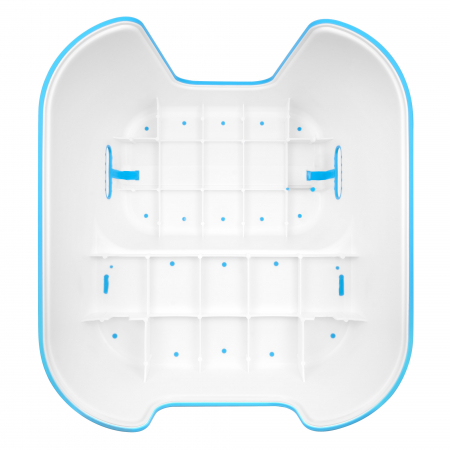 Scaunel Inaltator WC in Doua Trepte FizioTab®, Suprafata Antialunecare, Taburet Inaltator Chiuveta Copii, Albastru [6]