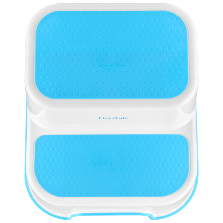 Scaunel Inaltator WC in Doua Trepte FizioTab®, Suprafata Antialunecare, Taburet Inaltator Chiuveta Copii, Albastru [4]