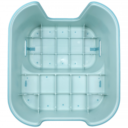 Scaunel Inaltator WC in Doua Trepte FizioTab®, Suprafata Antialunecare, Taburet Inaltator Chiuveta Copii, Light Blue [6]