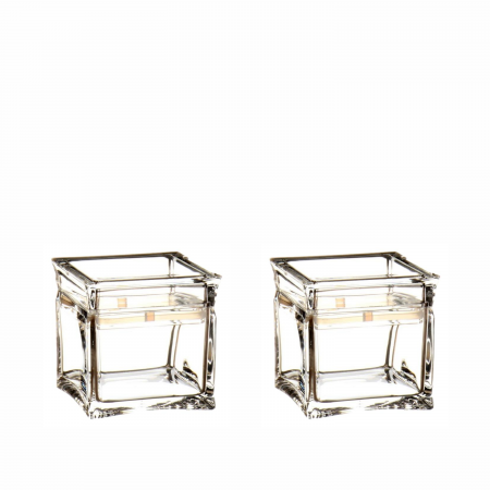 Bucatarie - Set 2 Recipiente FizioTab® din Acril pentru Depozitare Alimente, Borcan cu Capac Etans, Transparent 2 x 400 ml