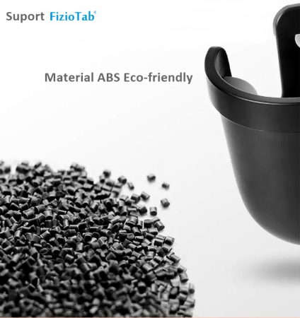 Suport Pahar Universal FizioTab® pentru Biberon, Telefon pentru Carucior, Bicicleta, 2 in 1, Prindere 360°, Rezistent si Stabil, Negru [8]