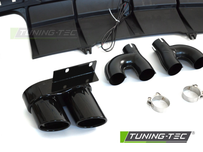 Difuzor Audi A5 F5 S-Line cu Stop LED Glossy Black 2019–2023 [3]