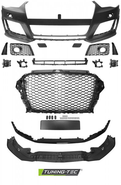 Bara fata AUDI A3 12-16 RS3 STYLE NEGRU LUCIOS [2]