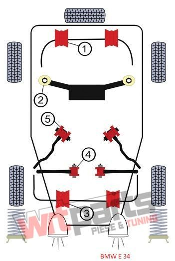 Bucsa bara stabilizatoare pentru BMW E36, BMW E34 25mm - 84BM021 [2]