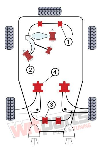 Bucsa bara stabilizatoare pentru BMW E46 24 mm - 84BM033 [2]