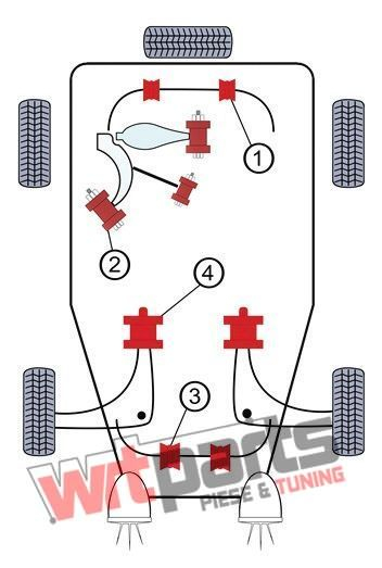 Bucsa bara stabilizatoare pentru BMW E46, E34 18mm - 84BM027 [2]