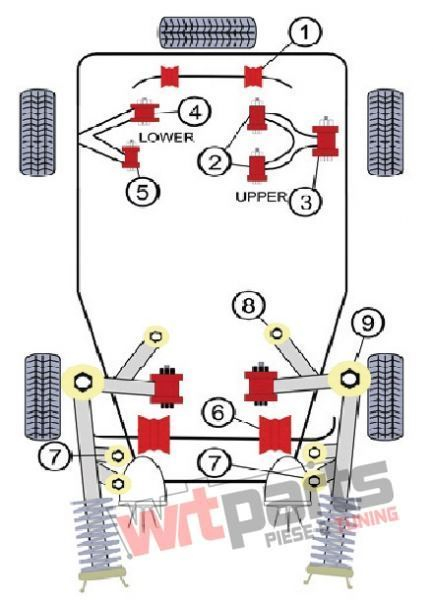 Bucsa bara stabilizatoare spate pt Audi A4 B5 Quattro 16mm - 84AU001 [2]