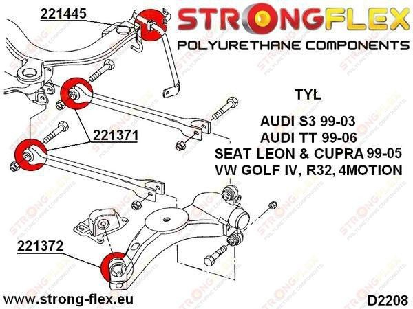 Bucsa poliuretan brat fata pentru Audi S3, Seat Leon, Golf IV - 221372B [2]