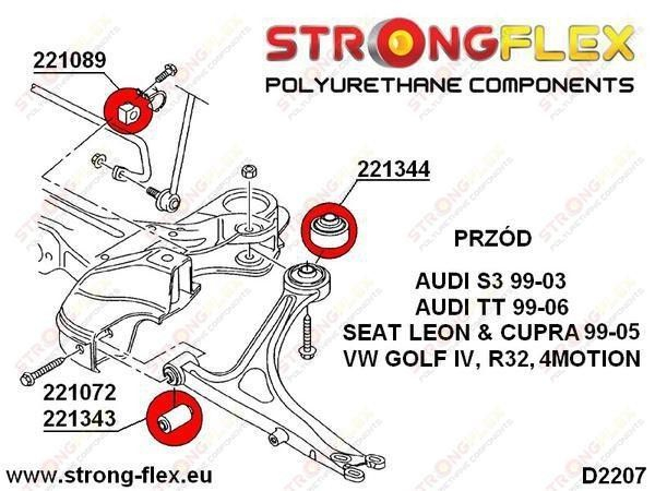 Bucsa poliuretan brat fata pentru Audi S3, TT, Leon, Golf - 221344B [2]