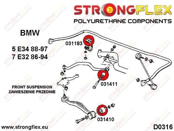 Bucsa poliuretan brat fata pentru BMW E28, E32, E34 - 031411B [2]
