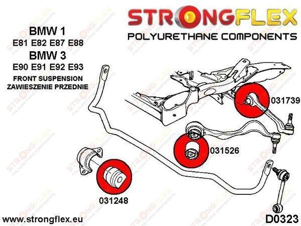 Bucsa poliuretan pentru bara stabilizatoare pentru BMW E46 - 031248A [2]