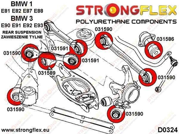 Bucsa poliuretan sport bara stabilizatoare pentru BMW E46 - 031586A [2]