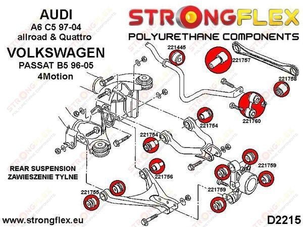 Bucsa poliuretan sport pentru bara stabilizatoare Volkswagen - 221445A [2]