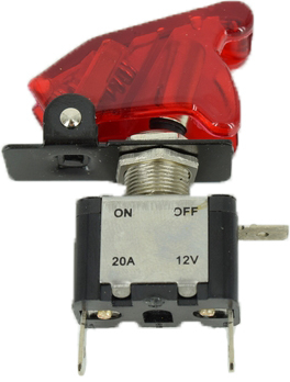 Buton pornire cu clapeta si led  [2]