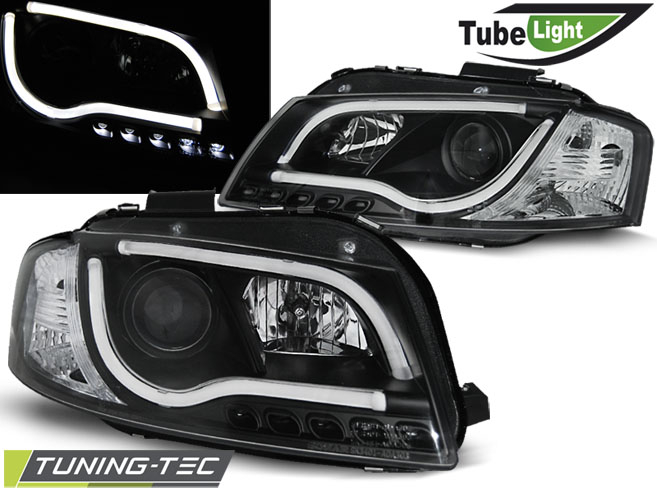 Faruri AUDI A3 8P 05.03-03.08 LED TUBE LIGHTS NEGRU [1]