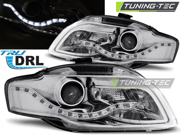 Faruri AUDI A4 B7 11.04-03.08 DAYLIGHT CROM DRL [1]