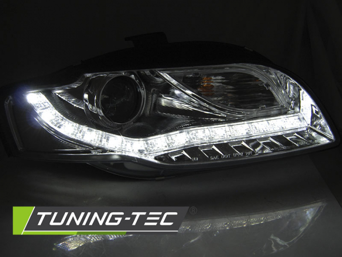 Faruri AUDI A4 B7 11.04-03.08 DAYLIGHT SEMNAL LED CROM [3]