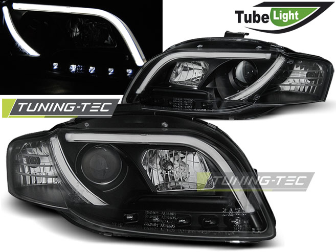 Faruri AUDI A4 B7 11.04-03.08 LED TUBE LIGHTS NEGRU [1]