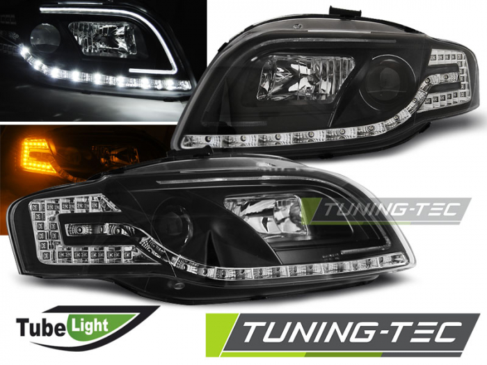 Faruri AUDI A4 B7 11.04-03.08 LED TUBE LIGHTS NEGRU [1]