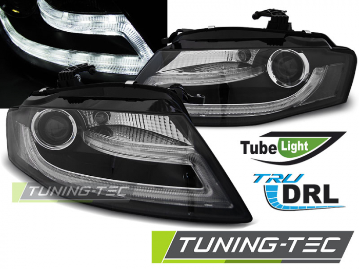 Faruri AUDI A4 B8 04.08-11 TRU DRL NEGRU [1]