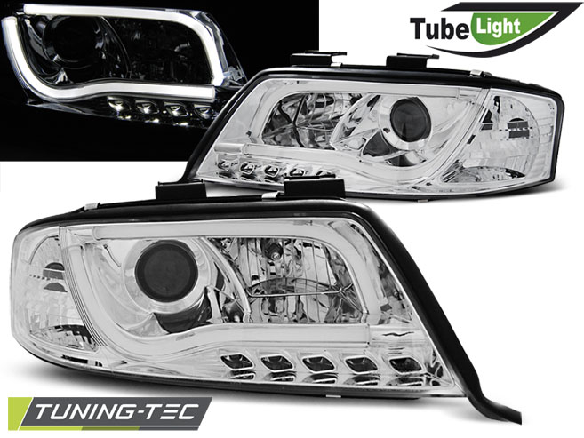 Faruri AUDI A6 06.01-05.04 LED TUBE LIGHTS CROM [1]