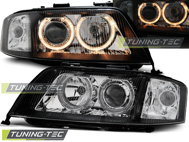 Faruri AUDI A6 10.99-06.01 ANGEL EYES NEGRU [1]