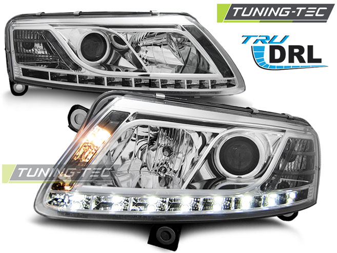 Faruri AUDI A6 C6 04.04-08 TRU DRL CROM H7 [1]