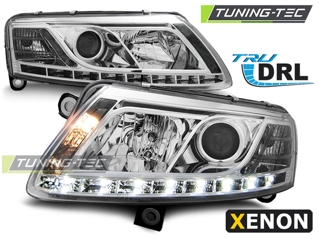 Faruri AUDI A6 C6 04.04-08 TRU DRL XENON D2S CROM [1]