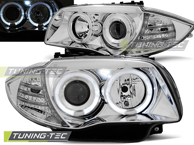Faruri BMW 1 E87/E81/82/88 04-11 ANGEL EYES CROM [1]
