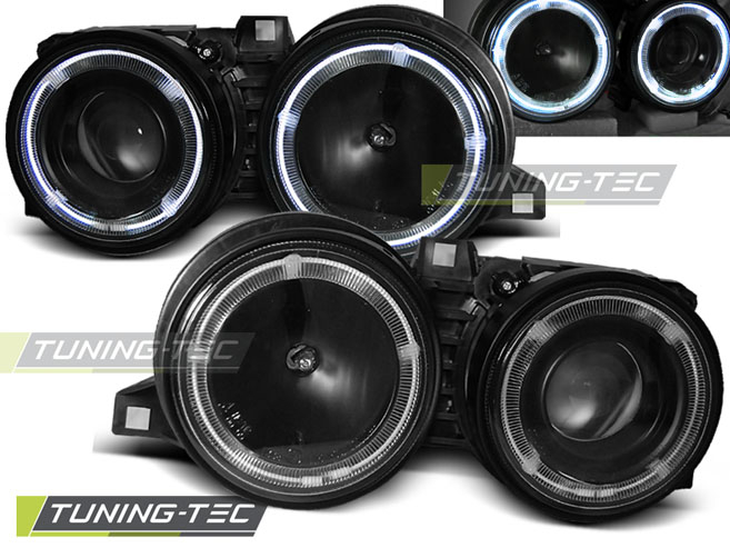 Faruri BMW E30 11.82-06.94 ANGEL EYES NEGRU [1]