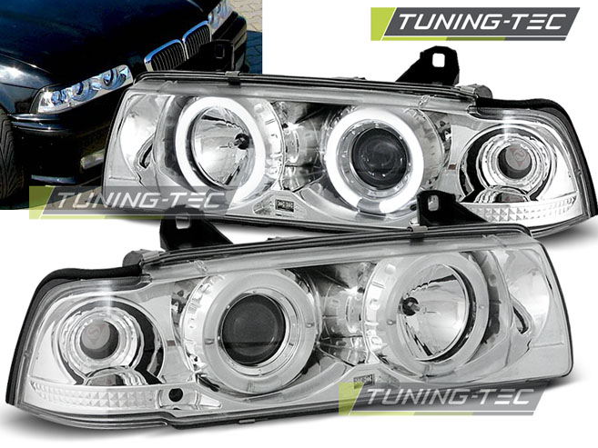 Faruri BMW E36 12.90-08.99 ANGEL EYES CROM [1]