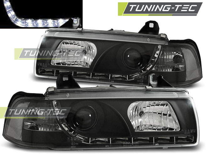 Faruri BMW E36 12.90-08.99 DAYLIGHT NEGRU [1]