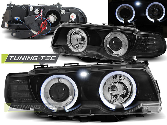 Faruri BMW E38 09.98-07.01 ANGEL EYES NEGRU XENON [1]