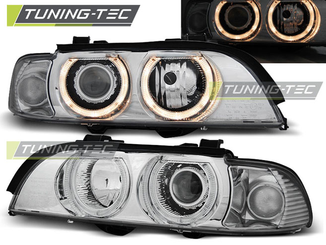 Faruri BMW E39 09.95-06.03 ANGEL EYES H7/H7 CROM [1]