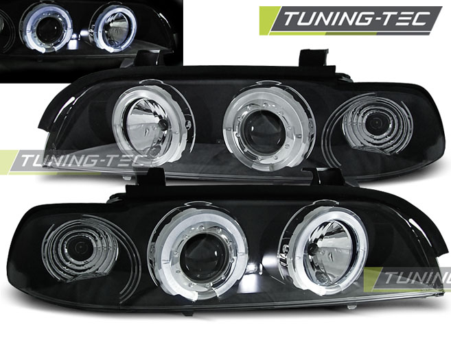 Faruri BMW E39 09.95-06.03 ANGEL EYES NEGRU [1]