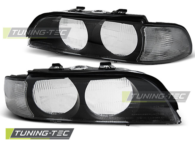 Faruri BMW E39 95-00 KLOSZE H7 NEGRU WHITE [1]
