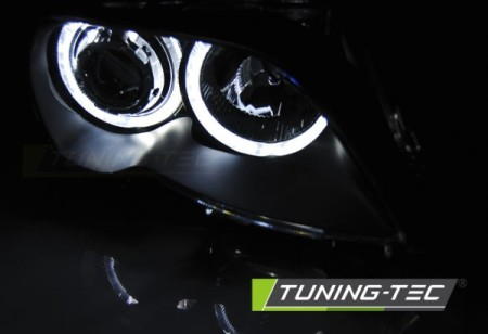 Faruri LED Angel Eyes BMW E46 2001–2005 Black | Tuning-Tec [2]