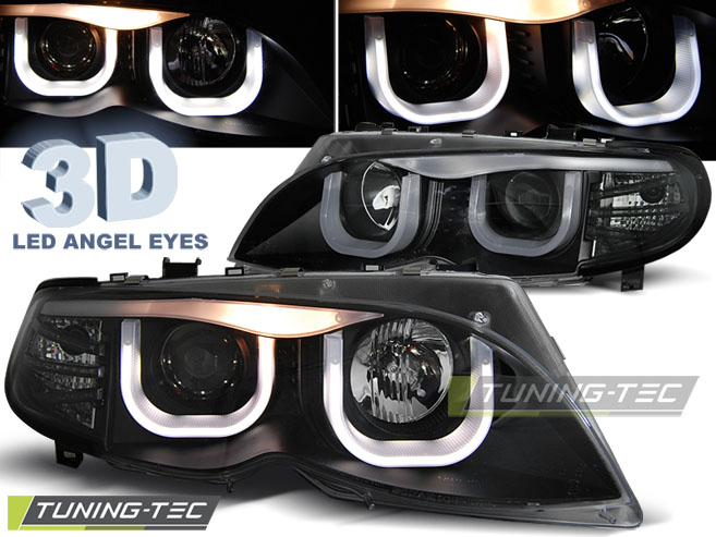 Faruri BMW E46 09.01-03.05 S/T NEGRU [1]