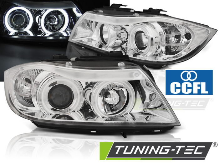 Faruri BMW E90/E91 03.05-08.08 ANGEL EYES CCFL CROM [1]