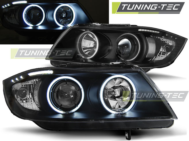 Faruri BMW E90/E91 03.05-08.08 ANGEL EYES NEGRU CCFL [1]