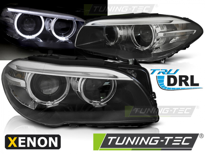 Faruri BMW F10,F11 10-07.13 AE LED NEGRU DRL [1]