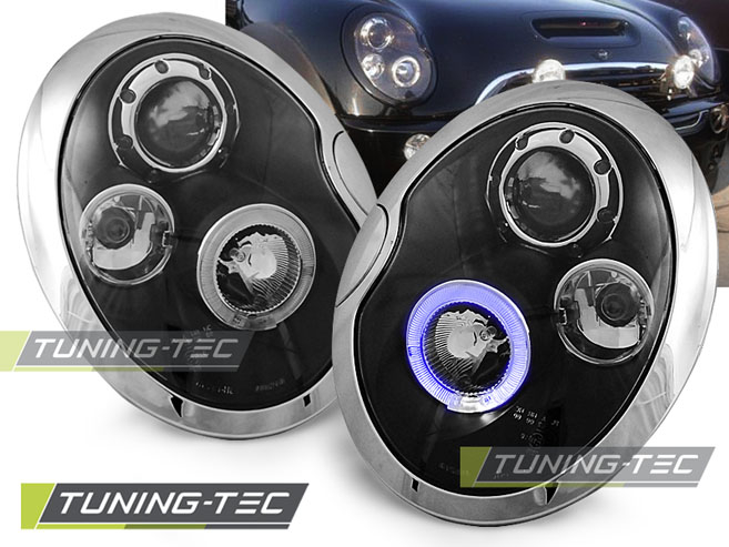 Faruri BMW MINI (COOPER) 05.01-10.06 ANGEL EYES NEGRU [1]