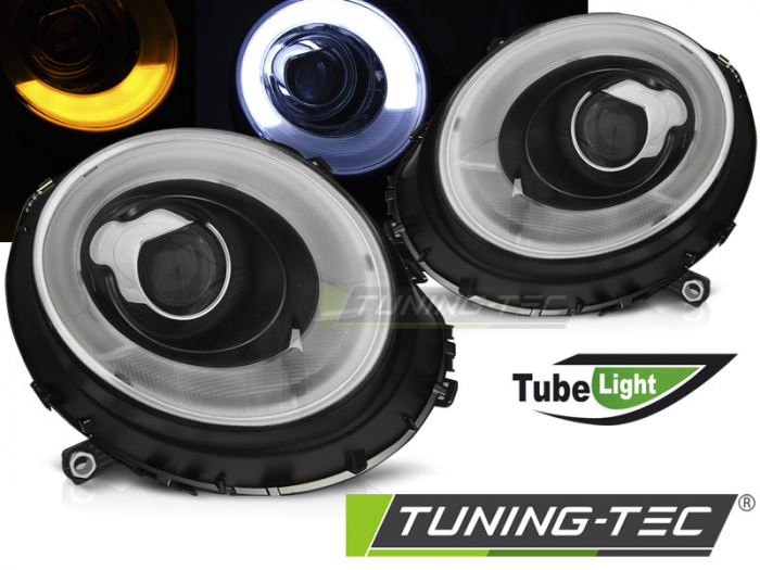 Faruri BMW MINI (COOPER) 06-14 TUBE LIGHT NEGRU [1]